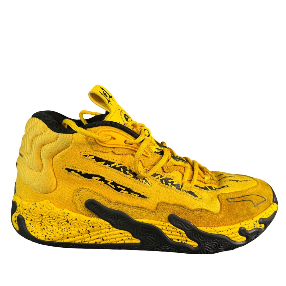 Puma MB.03 LaMelo Ball x Porsche Yellow Black Basketball Shoes 30986 Mens 10